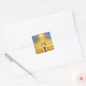 Azië, Myanmar (Birma), Bagan (Pagan). De Shwe Vierkante Sticker (Envelop)