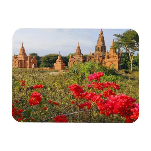 Azië, Myanmar (Birma), Bagan (Pagan). Een Bagan Magneet (Horizontaal)
