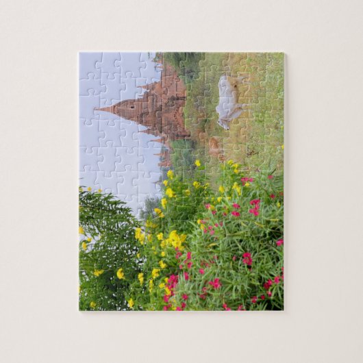 Azië, Myanmar (Birma), Bagan (Pagan). Koeien Legpuzzel (Verticaal)