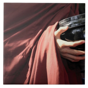 Azië, Myanmar (Birma), Mandalay. Novice-monniken Tegeltje