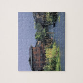 Azië, Myanmar, Inle Lake. Een drijvend dorp op Legpuzzel (Verticaal)