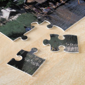 Azië, Myanmar, Inle Lake. Een zwevende markt. Legpuzzel (Zijkant)