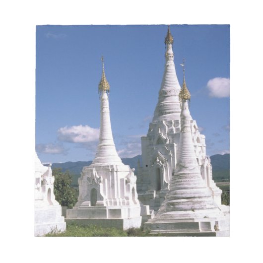 Azië, Myanmar, Inle Lake. Pagodes. 2 Notitieblok (Voorkant)