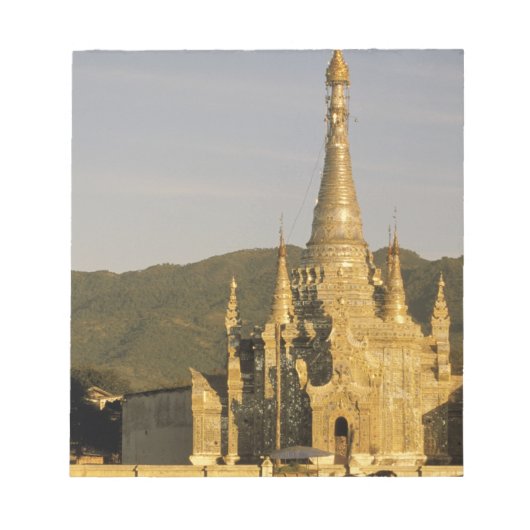 Azië, Myanmar, Inle Lake. Pagodes. Notitieblok (Voorkant)