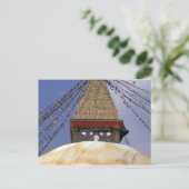 Azië, Nepal, Kathmandu. Bouddhanath Stupa. 2 Briefkaart (Staand voorkant)