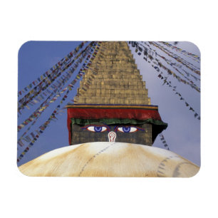 Azië, Nepal, Kathmandu. Bouddhanath Stupa. 2 Magneet