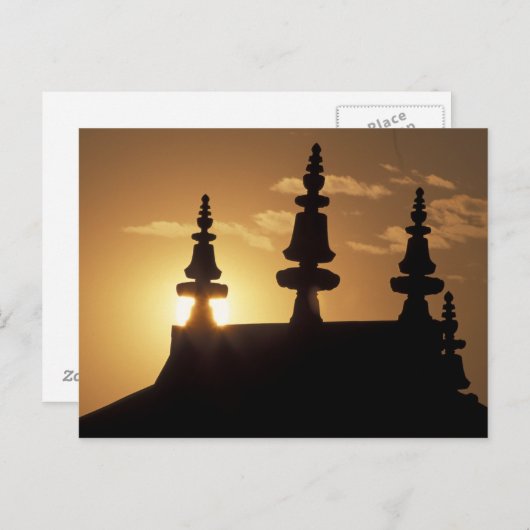 Azië, Nepal, Kathmandu. Bouddhanath Stupa. Briefkaart (Voorkant / Achterkant)