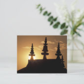 Azië, Nepal, Kathmandu. Bouddhanath Stupa. Briefkaart (Staand voorkant)