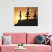 Azië, Nepal, Kathmandu. Bouddhanath Stupa. Canvas Afdruk (Insitu (Woonkamer))