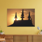 Azië, Nepal, Kathmandu. Bouddhanath Stupa. Canvas Afdruk (Insitu (Woonkamer))