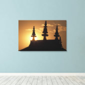 Azië, Nepal, Kathmandu. Bouddhanath Stupa. Canvas Afdruk (Insitu (Houten vloer))