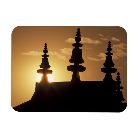 Azië, Nepal, Kathmandu. Bouddhanath Stupa. Magneet (Horizontaal)