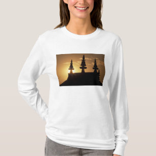 Azië, Nepal, Kathmandu. Bouddhanath Stupa. T-shirt