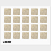Azië noord vierkante sticker (Vel)