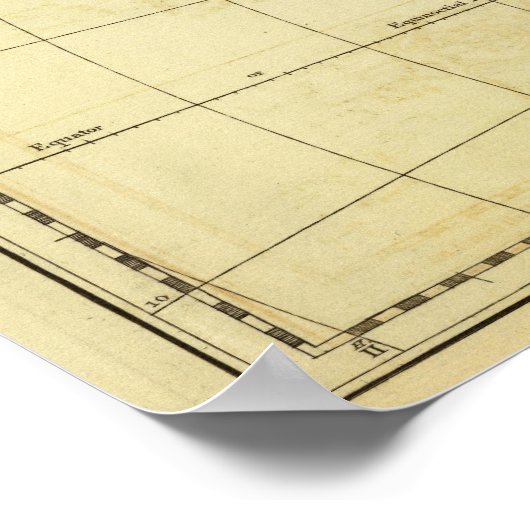 Azië-overzicht Poster (Hoek)