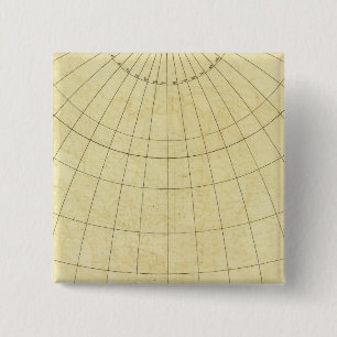 Azië-overzicht Vierkante Button 5,1 Cm