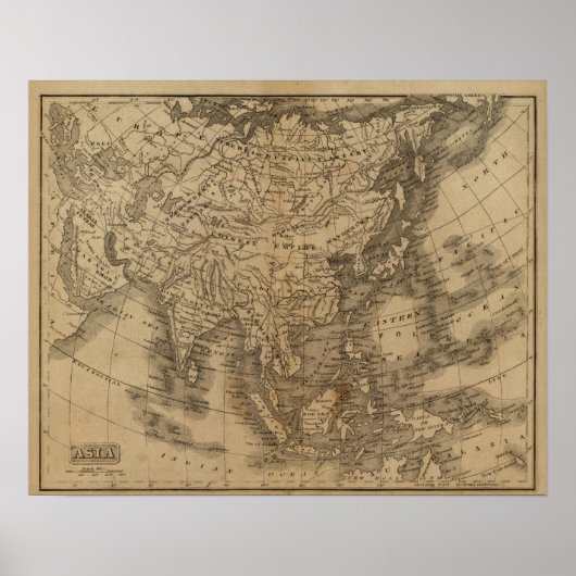 Azië Poster (Voorkant)