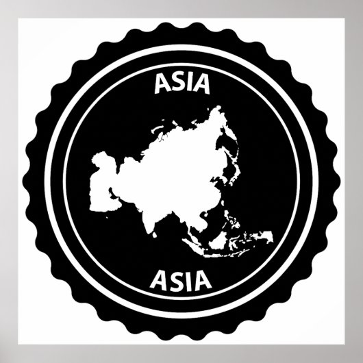 Azië Poster (Voorkant)