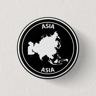 Azië Ronde Button 3,2 Cm