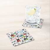 Azië | Symbolen Patroon Kartonnen Onderzetters (Insitu)