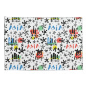 Azië | Symbolen Patroon Kussensloop (Achterkant-Rechts)