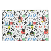 Azië | Symbolen Patroon Kussensloop (Voorkant-Rechts)