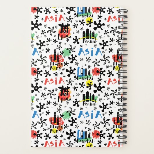 Azië | Symbolen Patroon Planner (Achterkant)