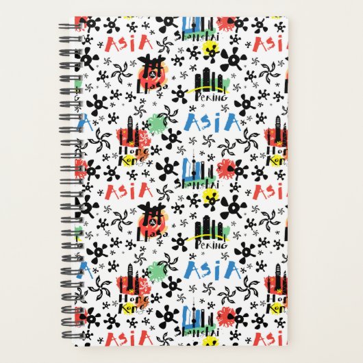 Azië | Symbolen Patroon Planner (Voorkant)