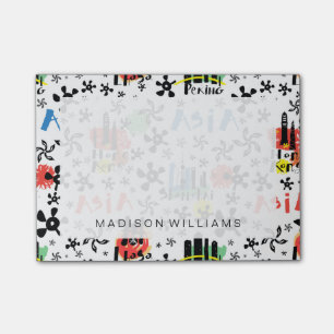 Azië   Symbolen Patroon Post-it® Notes