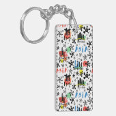Azië | Symbolen Patroon Sleutelhanger (Voorkant Links)