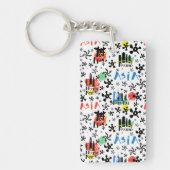 Azië | Symbolen Patroon Sleutelhanger (Voorkant)