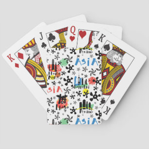 Azië   Symbolen Patroon Speelkaarten