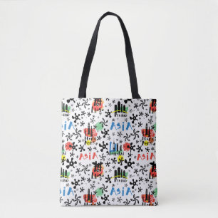 Azië Symbolen Patroon Tote Bag