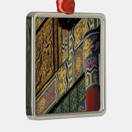 Azië, Taiwan, Taipei. Het Grote Hotel, hoofd Metalen Ornament (Rechts)