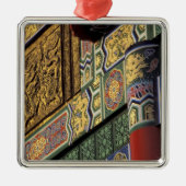 Azië, Taiwan, Taipei. Het Grote Hotel, hoofd Metalen Ornament (Voorkant)