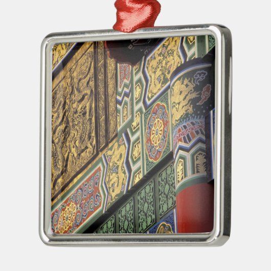 Azië, Taiwan, Taipei. Het Grote Hotel, hoofd Metalen Ornament (Links)