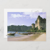 Azië, Thailand, Krabi. West Railay Beach, lang Briefkaart (Voorkant / Achterkant)