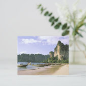 Azië, Thailand, Krabi. West Railay Beach, lang Briefkaart (Staand voorkant)