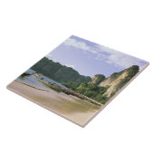 Azië, Thailand, Krabi. West Railay Beach, lang Tegeltje (Zijkant)