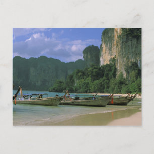 Azië, Thailand, Krabi. West Railay-strand, Briefkaart