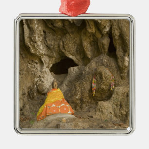 Azië, Thailand, Mae Hong Son, Boeddha-Afbeeldingen Metalen Ornament