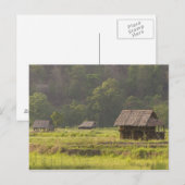 Azië, Thailand, Mae Hong Son, rijsthutten in de VS Briefkaart (Voorkant / Achterkant)