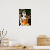 Azië, Thailand, Siam, Boeddha in Ayutthaya Poster (Keuken)