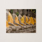 Azië, Thailand, Siam, Boeddhas in Ayutthaya Legpuzzel (Horizontaal)