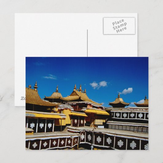 Azië, Tibet, Lhasa, Potala Palace, ook bekend als  Briefkaart (Voorkant / Achterkant)