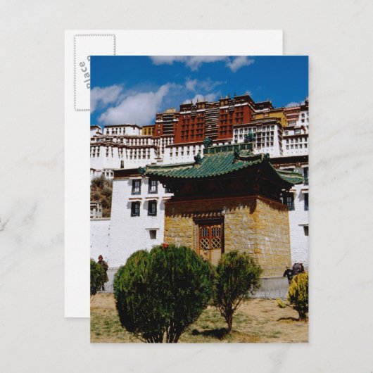 Azië, Tibet, Lhasa, Potala Palace, ook bekend als  Briefkaart (Voorkant / Achterkant)