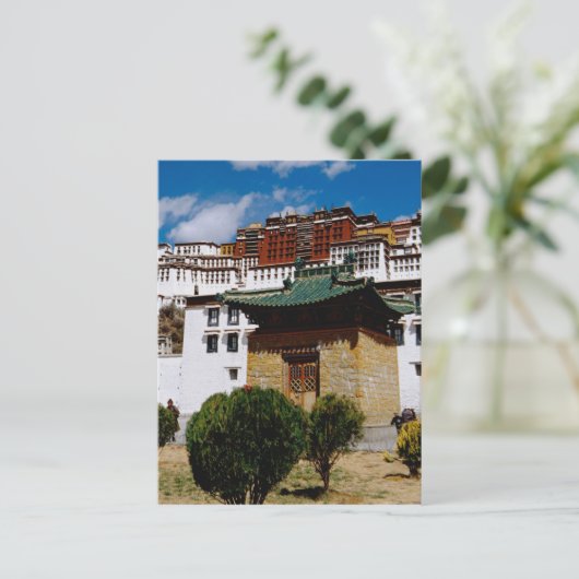 Azië, Tibet, Lhasa, Potala Palace, ook bekend als  Briefkaart (Staand voorkant)