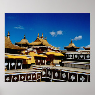 Azië, Tibet, Lhasa, Potala Palace, ook bekend als Poster