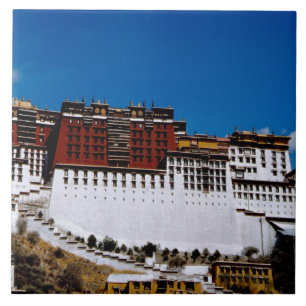 Azië, Tibet, Lhasa, Potala Palace, ook bekend als  Tegeltje