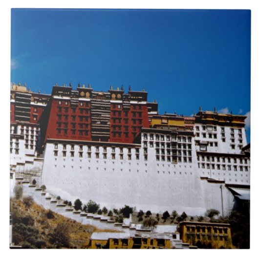 Azië, Tibet, Lhasa, Potala Palace, ook bekend als  Tegeltje (Voorkant)